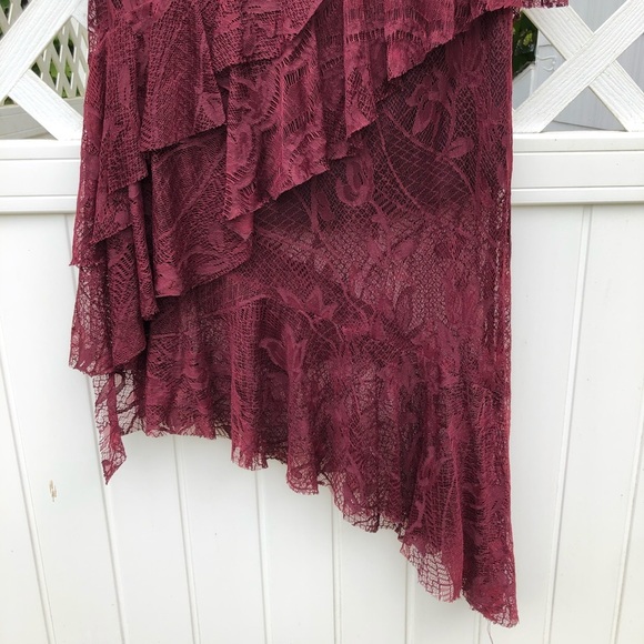 Ark & Co. sexy Burgundy Lace Skirt**Small - Picture 6 of 8